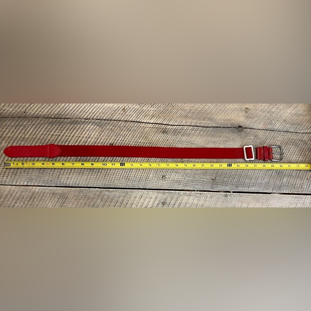 Baseball Belt Youth/Adult One Size Red Good‎ Elastic Leather Athletic